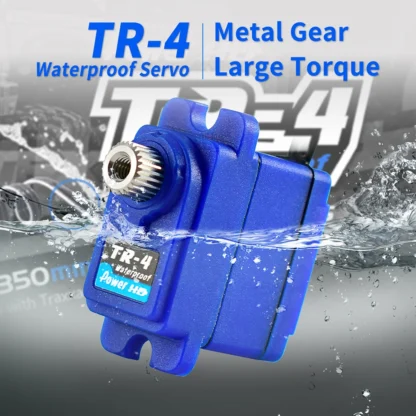 PowerHD TR-4 TR4 Mini 7,4 V 2,6 KG Servo de engranaje de Metal impermeable para vehículos Traxxas TRX4 RC piezas de modelo reemplaza 2065