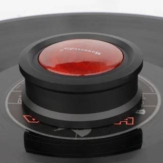 Monosaudio discos de sándalo rojo, tocadiscos de ciudad, estabilizador de peso LP, vinilo negro, Clip de aluminio, accesorios de reproductor de Metal