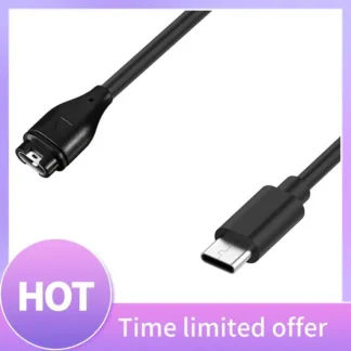 B68A Cable de carga USB tipo C para Garmin Fenix 7 7S 7X 6 6S 6X Pro 5S 5X 3 4S 935 945 245 Venu 2 funda de enchufe de cargador