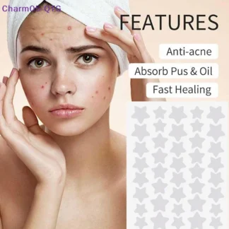 Nuevo 200/400 Uds combinación colorida parches para acné estrella corazón tipo pegatina para espinillas PE corrector Facial marcas de acné parches para cubrir