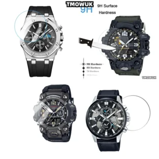 Para Casio GWG - 2000 S2200 S140 EFV 540D L MDV 107 EFV 520DB GRB 100 GA 2110 Protector de pantalla de vidrio templado HD 9H película de reloj Po