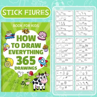 Cómo Dibujar y Describir Colores en Libros de Dibujo, 365 Dibujos, Libros de Estudio de Dibujo para Niños