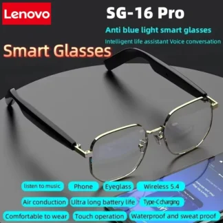 2025 nuevo SG-16 Pro gafas de Audio inteligentes conducción de aire inalámbrico Bluetooth HD auriculares a prueba de polvo impermeable micrófono gafas de sol
