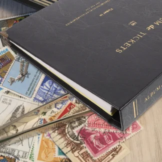 Álbum Multifuncional para Colección de Boletos de Avión y Películas, con Hojas Sueltas, Porta Tarjetas, Álbum de Almacenamiento de Boletos para Coleccionistas