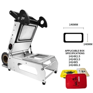Máquina de sellado prensado a mano, sellador Manual de bandejas de frutas y carne, bandeja de plástico PP CPET, máquina de sellado de alimentos rápidos, caja de bandeja de mesa