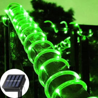 Luces de cuerda solares, luz LED Solar, cubierta de camino, jardín al aire libre, guirnaldas de luces alimentadas por energía Solar, tiras de iluminación impermeables para exteriores, 8 modos de luz