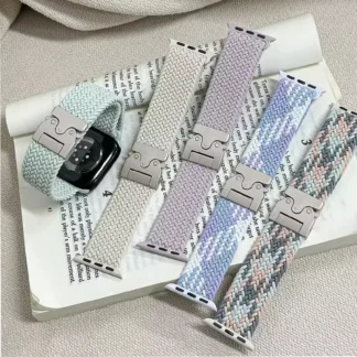 Bucle solo trenzado para Apple Watch Ultra/2 42-49 mm, correa de nailon elástico para iWatch Series 10-3/SE