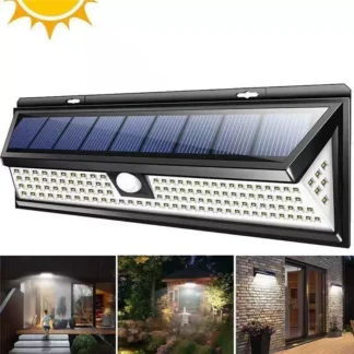 1 Uds. Luces LED con Sensor de movimiento 3 modos lámpara LED para exteriores colector Solar IP65 impermeable porche balcón Countyard iluminación para valla
