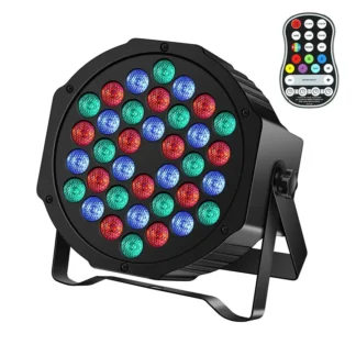 Luces Par LED RGB 36 UKing, Luces Par Inalámbricas con Batería, Luces de Iluminación con DMX y Control Remoto para DJ