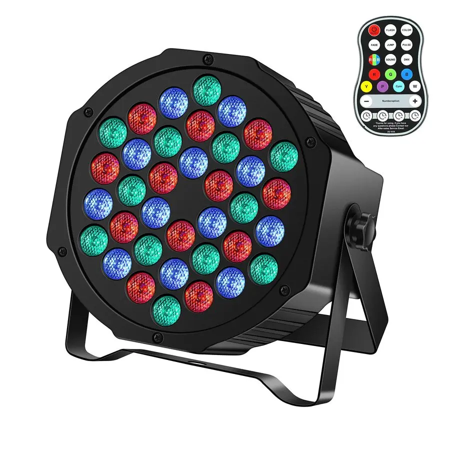 Luces Par LED RGB 36 UKing, Luces Par Inalámbricas con Batería, Luces de Iluminación con DMX y Control Remoto para DJ