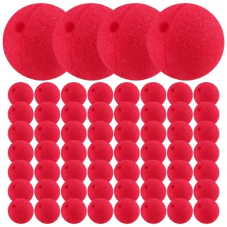 ABNP 60 Piezas Narizes de Payaso Rojo Narizes de Cosplay Narizes de Espuma para Halloween Navidad Carnaval Disfraz Vestir
