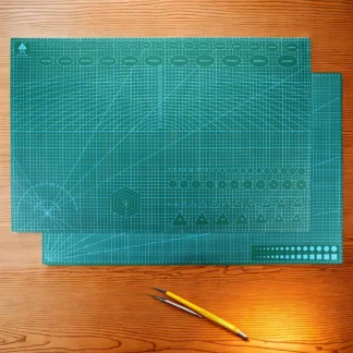 Tabla de Corte Autorreparable con Rejilla, Tabla de Corte de Doble Cara de 3 Capas, Tabla de Corte Rotatoria para Coser y Acolchar