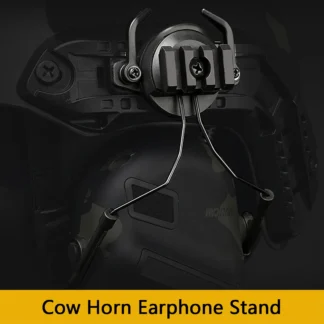 Soportes de riel táctico para auriculares, adaptador de riel para casco rápido, soporte para auriculares, rotación de 360 grados, soporte de riel para casco Airsoft