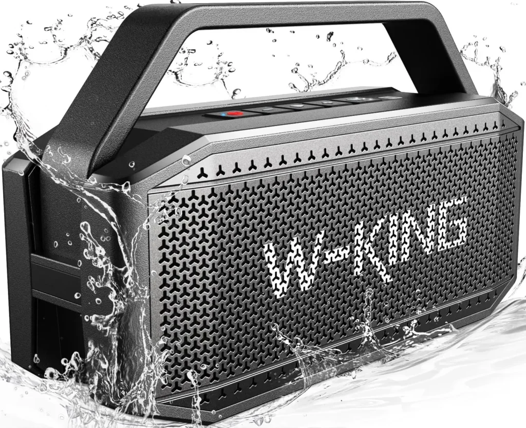 Altavoz Bluetooth Impermeable de 100W con Bajos Profundos, 40 Horas de Reproducción, Bocina Portátil IPX6 para Fiestas