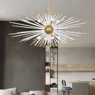 Candelabro led de diseño creativo para sala de estar, decoración moderna para el hogar, lámpara colgante de cristal, accesorio de iluminación de cristal para comedor de lujo