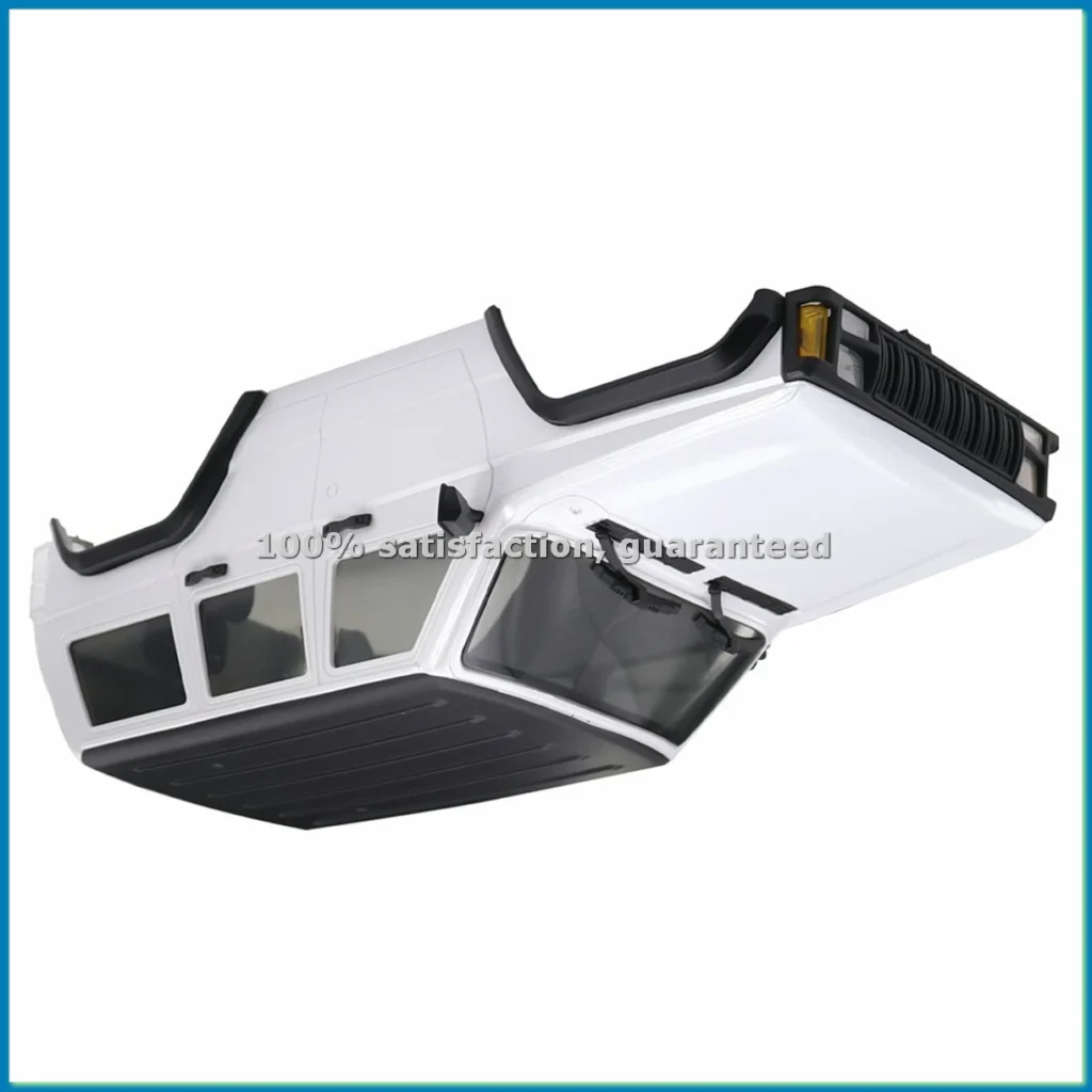 Carrocería rígida con distancia entre ejes de 155 mm para chasis de rastreador RC 1/18 TRX4M, color blanco-A79M