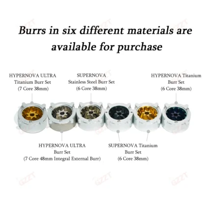 GZZT ITOP 03 molinillo de rebaba 7 tipo de rebaba para ITOP 03 molinillo de café molinillo de café doméstico VS3 gen1 molinillo de café expreso