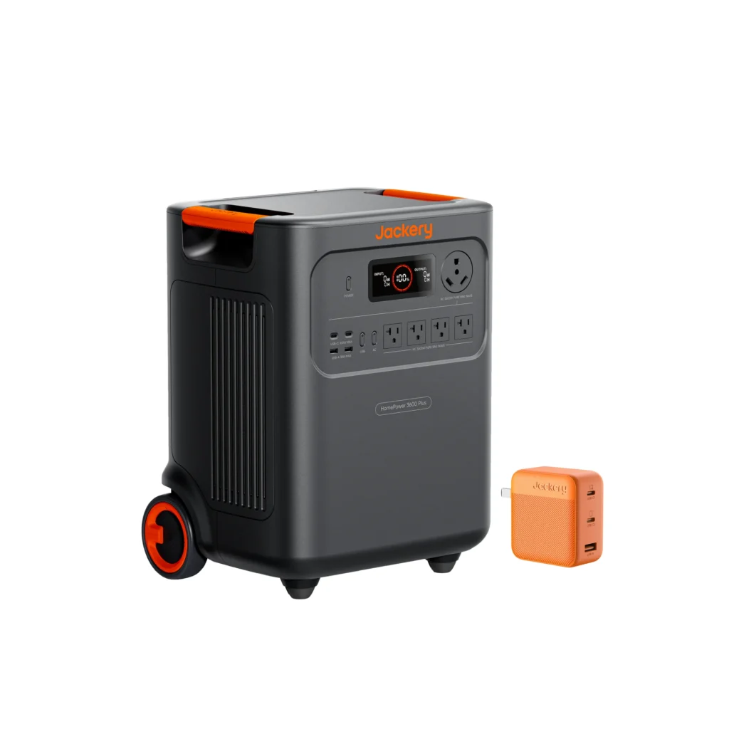 Estación de Energía Portátil Jackery HomePower 3600 Plus con Cargador Rápido de 102W, Respaldo Esencial para el Hogar, Uso Doméstico, Emergencias, RV