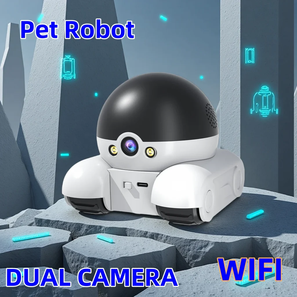 Cámara móvil para mascotas HD 4MP 4K WIFI IP CCTV cámara de seguridad para el hogar para bebés intercomunicador de Audio bidireccional visión nocturna Control PIR móvil