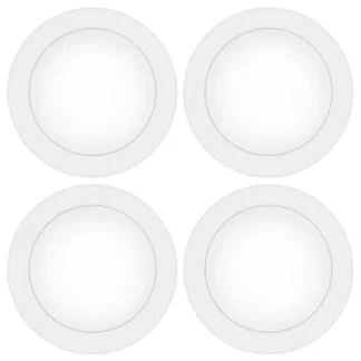 Paquete de 6 Lámparas LED de Techo Empotradas de 6 Pulgadas, Regulables, Luz Diurna 5000K, 15W 1100LM, CRI 90, Montaje Superficial de Perfil Bajo