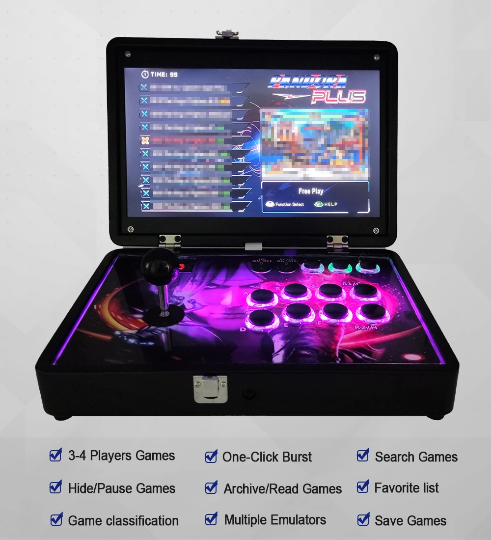 Consola de videojuegos Arcade de 14 pulgadas, 28645 en 1, portátil, plegable, Moonlight Treasure Box, Pandora DX Box, 720P HD