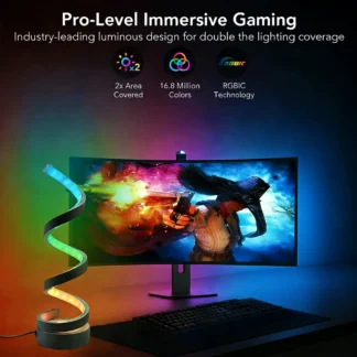 Luz Nocturna LED en Espiral Creativa, Alimentada por USB, Brillo Ajustable, 3 Colores de Luz, para Decoración de Sala de Estar, Oficina, Escritorio, Dormitorio