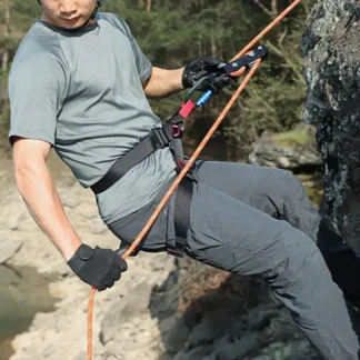 Arnés de seguridad cinturón de escalada cinturón de seguridad ajustable ligero equipo de escalada profesional arnés para rappel multifuncional