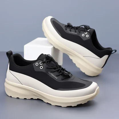 Zapatillas Deportivas de Moda para Hombre, con Cordones, Ligeras y Transpirables, de Malla, Casuales, con Suela Gruesa, Cómodas para Caminar