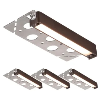 Iluminación LED para Paisajismo de 7 Pulgadas, Luces LED para Muros de Contención, Iluminación LED para Jardín, Luz para Pavimento de Bajo Voltaje 12/24V AC/DC, 3W 4W