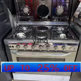 Estufa vertical de una pieza con horno, modelo CX 4, con quemador de gas y eléctrico.