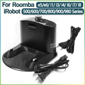 Estación de carga compatible con iRobot Roomba E5 E6 i1 i3 i4 i6 i7 i8 500 600 700 800 900 Series Base de carga