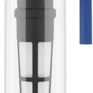 Jarra hermética para hacer té helado con mango de silicona: infusor ligero y a prueba de fugas, arándano de 2 cuartos