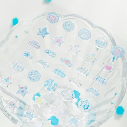 1 unidad de pegatinas creativas con diseño de botones de crema de dibujos animados para bricolaje, álbum de recortes, decoraciones para diario, materiales artísticos de Collage