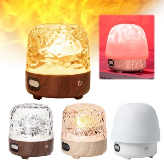 Luz nocturna ondulada de agua, 16 colores con botón táctil y Control remoto, luz con efecto ondulado de agua para sala de estar, estudio y dormitorio