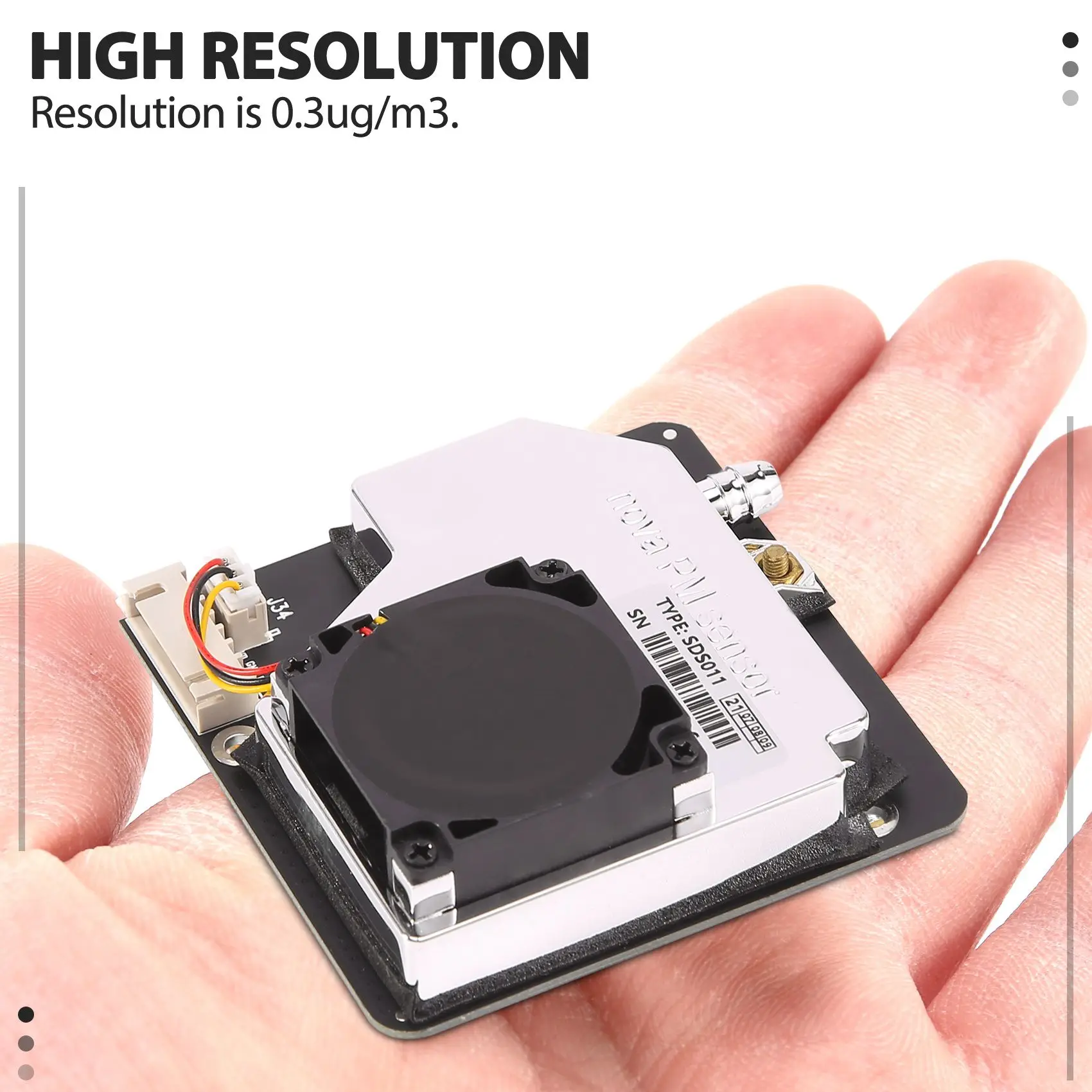 Sensor FEDI-PM SDS011 de Alta Precisión, Sensor de Detección de Calidad del Aire PM2.5 PM10