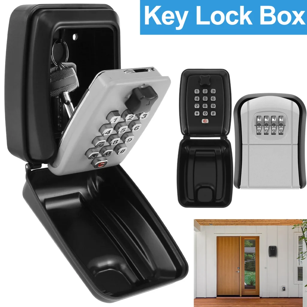 Caja de bloqueo de llave de montaje en pared, caja de seguridad de código secreto, organizador secreto, sin llave, hogar, oficina, resistente a la intemperie, nuevo