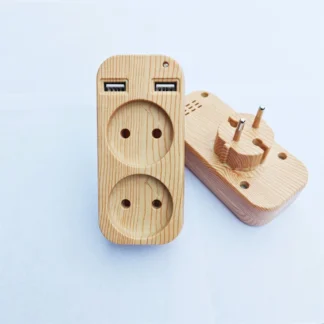 Adaptador de viaje de enchufe europeo, adaptador convertidor de enchufe europeo, enchufe USB, cargadores de regleta, divisor de estación, toma de corriente tipo C