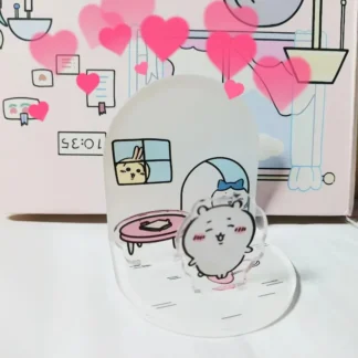 Lindo letrero Chiikawa acrílico decoración de escritorio diseño de dibujos animados DIY pieza de escritorio Simple y resistente Nagano Chii