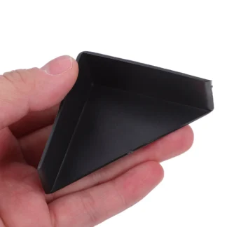 200 Protectores de Esquinas de Plástico Negro para Marcos de Fotos, Puertas de Gabinetes, Paneles de Madera, Cajas de Envío, Protección para Mudanzas y Embalaje