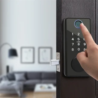 Cerradura de puerta inteligente con Control remoto por aplicación Tuya, cerrojo con llaves, cerradura electrónica con huella dactilar, cerradura electrónica Digital para casa