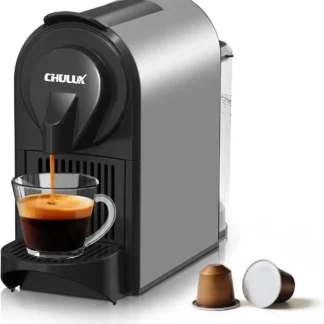 Cafetera Espresso Compacta, Cafetera de 20 Bares, Dos Tamaños de Preparación para Espresso y Lungo, Preparación Rápida en Gris Místico