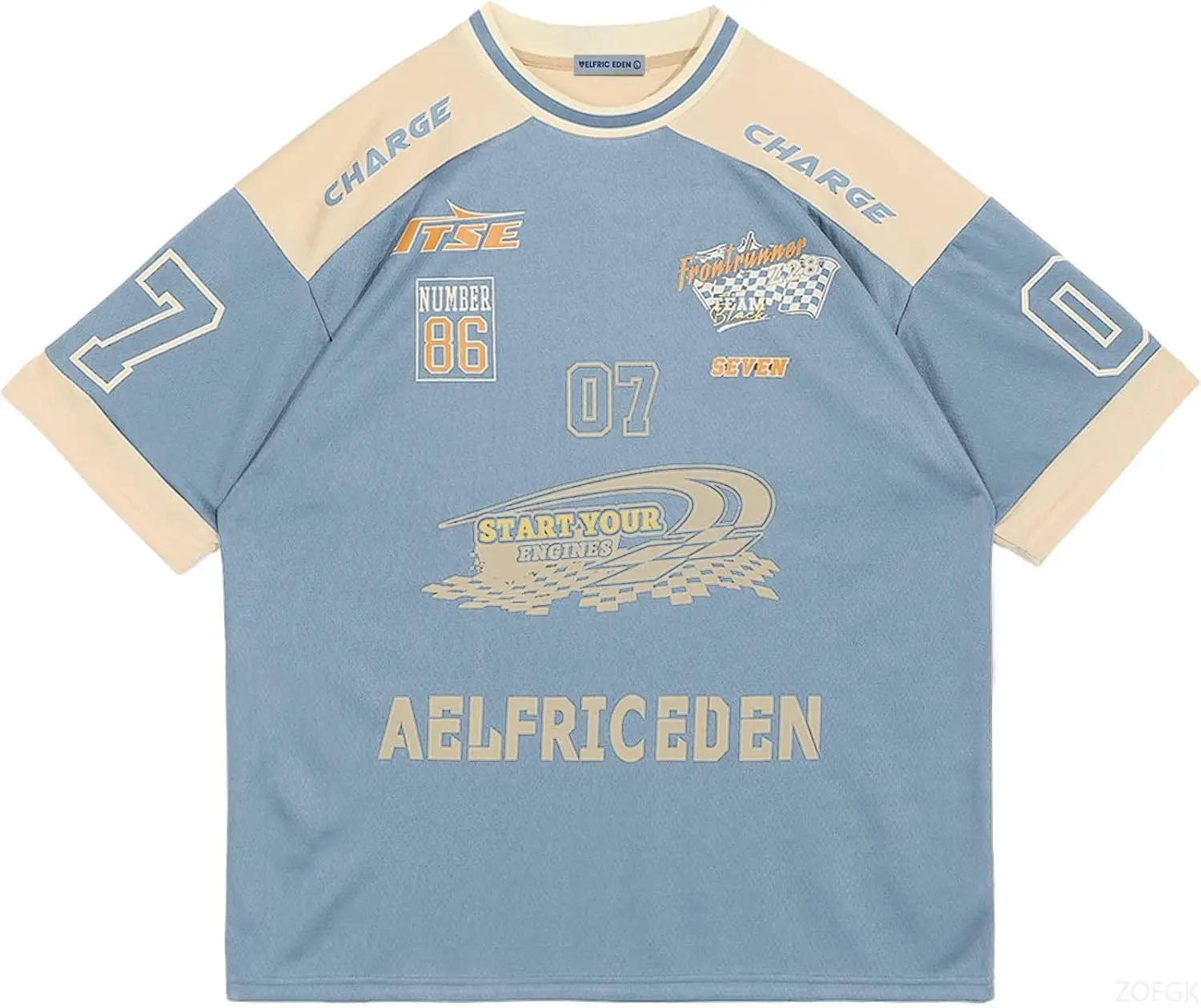 Aelfric Eden-camisetas de gran tamaño para hombre, Jersey gráfico, camisetas informales estampadas, ropa de calle, camiseta Vintage de verano