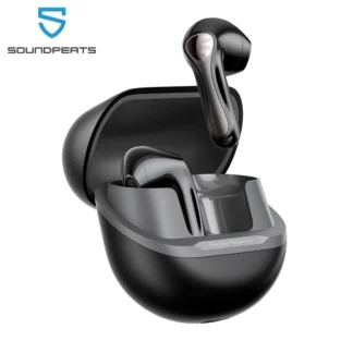 Auriculares inalámbricos SoundPEATS Air5 Lite con audio de alta resolución, auriculares semi-in-ear Bluetooth 5,4, controladores de 13 mm, códec LDAC, carga rápida