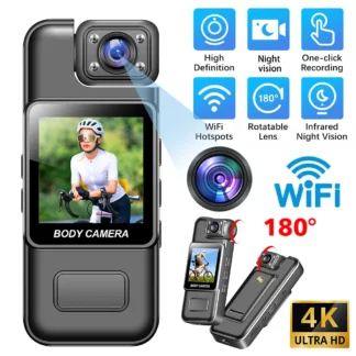 HD 4K Wifi Hotspot Mini cámara portátil Digital Bodycam visión nocturna DVR Mini cámara de policía
