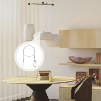 Cuerda de seguridad de servicio de carga, Cable de acero inoxidable, accesorios de Cable protector de luz de escenario, Cable de seguridad de luces, 5 uds.