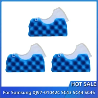 Piezas de Repuesto de algodón para aspiradora, filtro HEPA para Samsung DJ97-01042C, SC43, SC44, SC45, 3 unidades