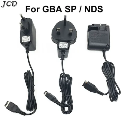1 Juego de adaptador de cargador de CA de 1,2 m para fuente de alimentación DS NDS Cable de carga enchufe UE EE. UU. para accesorios Gameboy Advance SP GBA SP