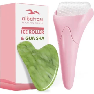 Rodillo de hielo y Gua Sha, herramientas faciales pequeñas para reducir la hinchazón y la rojeción, masajeador facial para mujeres.