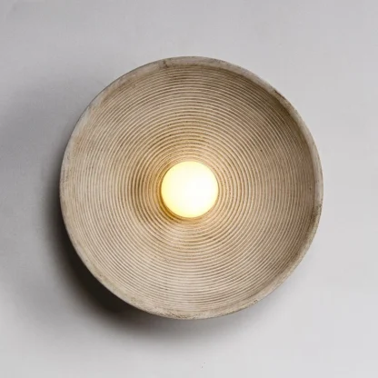 SANDYHA Lámpara de pared de madera retro Diseño nórdico Iluminación cálida Ideal para dormitorio Estudio Pasillo TV Arte de pared Decoración del hogar Elegante