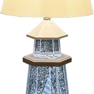 Lámpara de Globo de Agua con Purpurina LED, Doble Alimentación USB/Batería, Luz Decorativa de Mesa para el Hogar y Escritorio